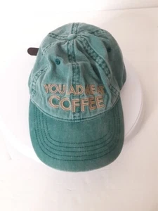 You Had Me at Coffee Green Baseball Hat Embroidered Adjustable Hat - Picture 1 of 5