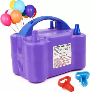 Inflar eléctrica para globos de aire, inflador de globos eléctrico portátil de d - Picture 1 of 12
