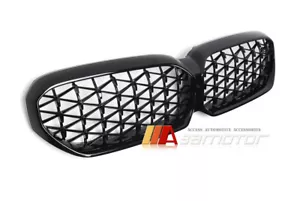 Parrilla delantera totalmente brillante con diamantes negros para BMW G30 G31 2021-23 serie 5 / F90 M5 - Imagen 1 de 4