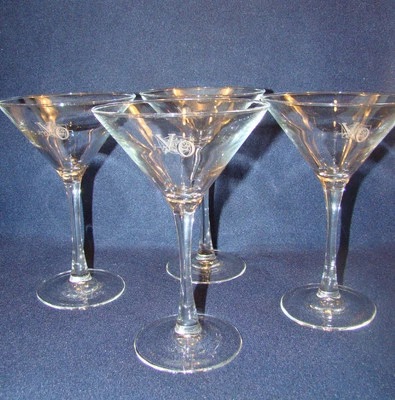 Seagram's VO Whiskey Stemmed Martini Cosmo Glass Joseph E. Seagram Set of 4 @3B - Image 1 of 4