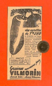 PARIS ( I° ) GRAINES VILMORIN / PUBLICITÉ 1936 - Picture 1 of 1