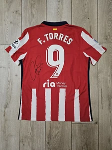 ATLETICO MADRID 2020 2021 TORRES SIGNED MATCH WORN FOOTBALL FUSSBALL TRIKOT L... - Bild 1 von 17
