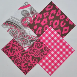 Mariposas Rosa 4" Tela Cuadrados Charm Pack 100% Algodón, 40 Piezas - Imagen 1 de 1