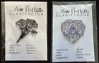 The New Designs Clarity Stamps Rose Carnation Floral Flower Clear Rubber Card