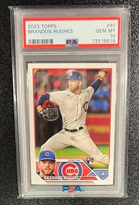 2023 Topps #97 Brandon Hughes RC PSA 10 - Picture 1 of 2