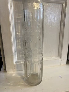 ANTIQUE EMBOSSED SHELL OIL / SHELL-PENN MOTOR OIL GLASS QUART BOTTLE 14 1/2”. - Picture 1 of 5