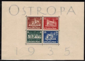 Deutsches Reich Block 3 luxus postfrisch Attest Schlegel BPP, so sehr selten!!! - Bild 1 von 2