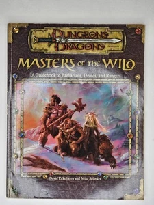 Masters Of The Wild Guide Book To Barbarians Druids & Rangers Dungeon & Dragons - Picture 1 of 7