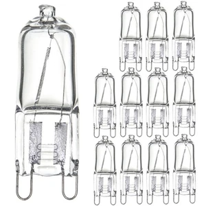 12Pack Single Ended T3.5 Bulb, G9 Bi-Pin Wire Style, 3200K, 50W, 600LM, 120V - Picture 1 of 6