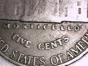 1939-P Jefferson Nickel Doubled Die Reverse - - Picture 1 of 6