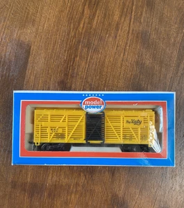 Model Power HO Livestock Cattle Train Car The Katy M-K-T 508 Sliding Doors Boxed - Picture 1 of 11