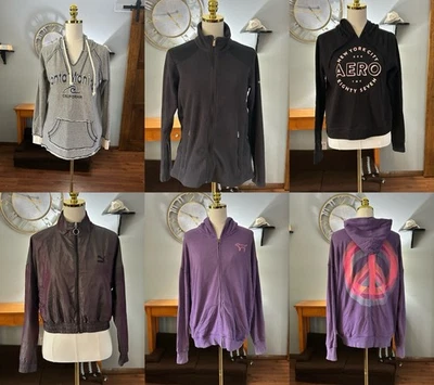 5 Женские байки с капюшоном куртки фиолетовый черный белый Puma Victorias Secret Columbia - Изображение 1 из 4