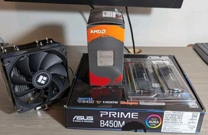 Ryzen 9 5900X, ASUS B450M-A II, 16GB G.Skill DDR4 RAM, Thermalright Cooler, SSD - Photo 1/10