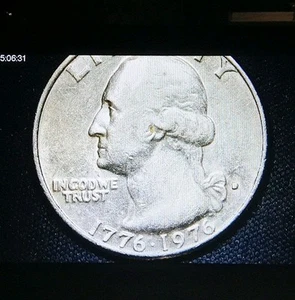 RARE Quarter 1776-1976 Denver "Filled D" Mint Error & off center Bicentennial - Picture 1 of 8