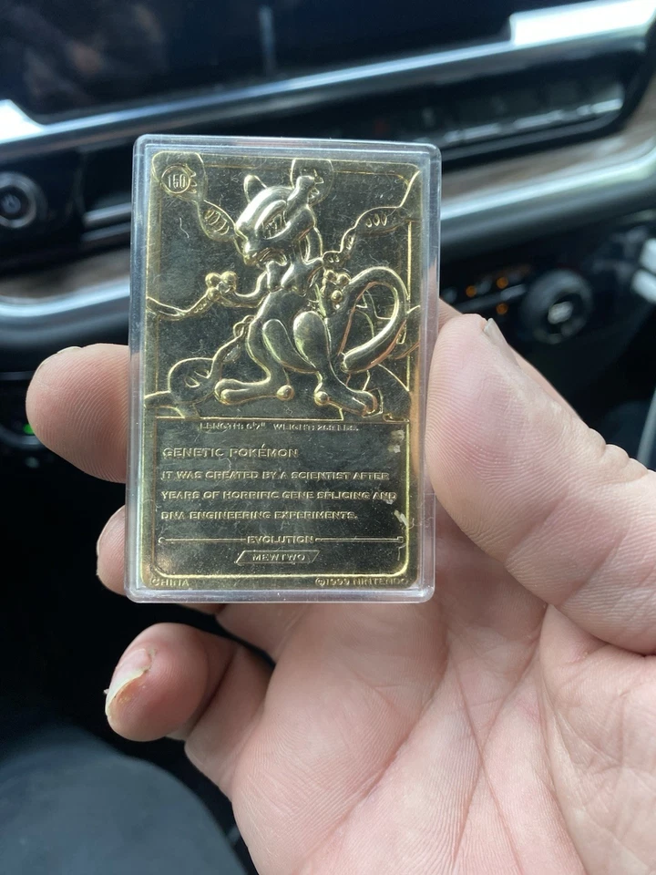 1999 Burger King Pokemon Cards Gold Plated 23K - Image 1 of 3