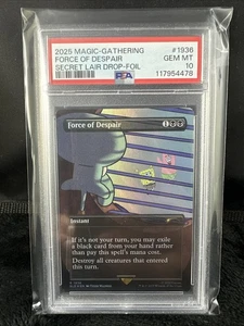 Magic The Gathering Bob Esponja Guarida Secreta 2025 Drop Force Of Despair Lámina PSA 10 - Imagen 1 de 2