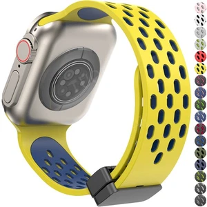Magnetic Nylon Armband Für Apple Watch Ultra 3 49mm Series 11 10 9 8 7 6 5 4 SE - Picture 1 of 37