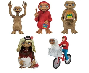 E.T. EXTRA TERRESTRE Collezione SET Completo 5 Figure Gashapon TOMY Giappone - Foto 1 di 3