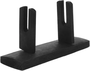 Fan Display Stand Wooden Folding Holder Rack for Men 12.8X6CM, Black  - Picture 1 of 9