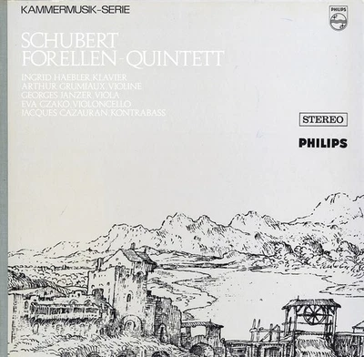 SCHUBERT Forellen Quintet HAEBLER GRUMIAUX JANZER CZAKO CAZAURAN Philips RED LBL - Image 1 of 3