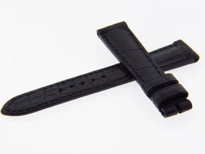 Genuine Roger Dubuis 14mm M22 Short Black Leather Watch Band Strap - Picture 1 of 1