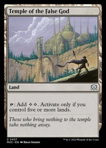 x4 Temple of the False God U MTG Commander: March of the Machine M/NM, English - Picture 1 of 1