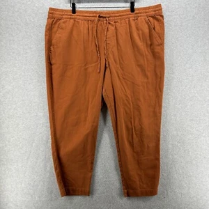 Gap Pants Womens Size XXL Orange Flat Front Pull On Drawstring Cotton Jogger - Picture 1 of 10