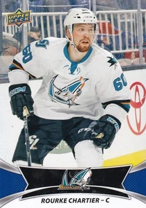 ROURKE CHARTIER 2016-17 16-17 CUBIERTA SUPERIOR AHL BASE SP #109 SAN JOSE BARRACUDA - Imagen 1 de 1