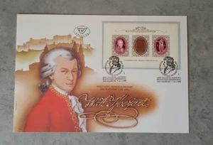 OSTERREICH-AUSTRIA-W.AMADEUS MOZART-FIRST DAY COVER-ERSTTAG SPECIAL CANCELLED - Picture 1 of 2