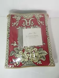 TWO ROSE TREE MONTPELLIER WINDOW PANELS LINED 50X 86" w/TIEBACKS - Picture 1 of 5