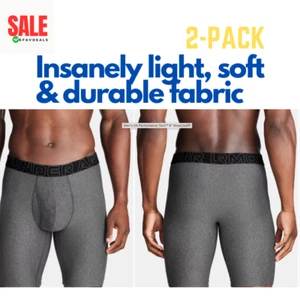 Under Armour Men's UA 2-Pack Performance Tech Boxerjock Brief, 9" Inseam XL - Picture 1 of 5