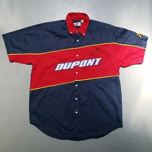 WINNERS CIRCLE Jeff Gordon SIGNED AUTOGRAPH Nascar Racing Shirt Sz L DUPONT RARE - Picture 1 of 6