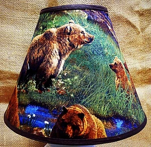 Brown Bear Lampshade Handmade Lamp Shade - Picture 1 of 2