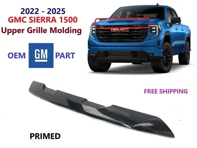 OEM 2022 2023 2024 2025 GMC SIERRA 1500 rejilla superior moldura moldura imprimado Foto 1 de 4
