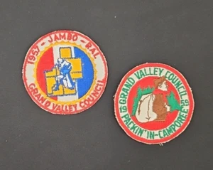 1950's Grand Valley Council Boy Scout Patches - Packin in Camporee Jambo-Ral - Picture 1 of 2