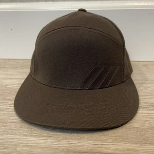 Y2k Oakley Logo Cap Hat Tech Wear Snapback 2000s Brown Embroidered - Picture 1 of 14