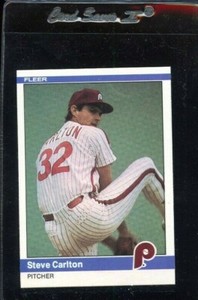 1984 FLEER #25 STEVE CARLTON HOF PHILADELPHIA PHILLIES