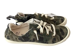 Time and Tru Scrunch Back Sneaker Memory Foam Canvas Camo Shoes Sz. 6.5 - Picture 1 of 9