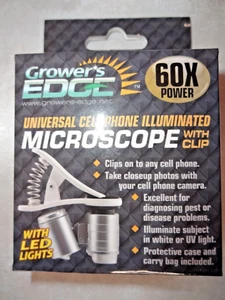 Universal Cell Phone Illuminated Microscope With Clip Works on any Cell Phone - Picture 1 of 4