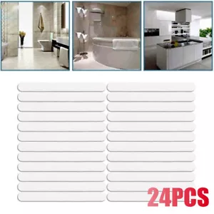 24 Non-Slip Bath Mat Grip Stickers Anti Slip Shower-Strips Pad Floor Safety Tape - Picture 1 of 16