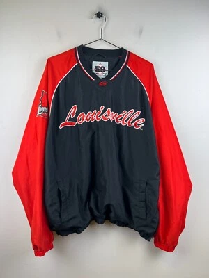 Винтажный Louisville Cardinals куртка мужская Xl черный 58 Sports пуловер Y2K - Изображение 1 из 4