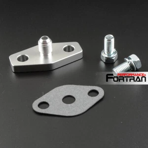 Kit flangia aspirazione olio turbo alluminio T3 T3/T4 T04 T4 T60 T70 a 4AN 1,8mm - Foto 1 di 1