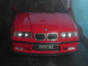 BMW E 36 M3 coupe, Brilliant RED with Black Trim in 1/43 rd Scale by Solido - Picture 1 of 6