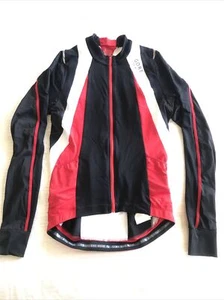 GORE BIKE WEAR full zip red,blk,wht MEDIUM windstopper soft shell jacket.STRETCH - Picture 1 of 9