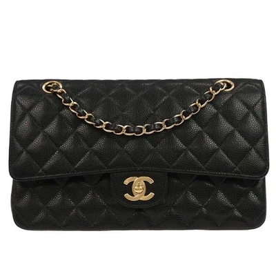 Chanel Black Calfskin Medium Classic Double Flap Shoulder Bag 116289 - Image 1 of 4