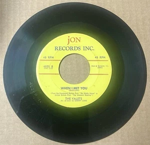 The Valets 1959 DOO WOP 45 I Need Someone / When I Met You JON ORIG. VG++ HEAR - Picture 1 of 2