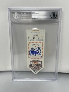 Ryne Sandberg Signed 1992 Last Final All Star Game Ticket Beckett Auto - Picture 1 of 2