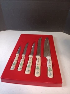 Vintage LIFETIME BESTECK 5-teiliges Messerset. WEIHNACHTSTHEMA - Bild 1 von 8