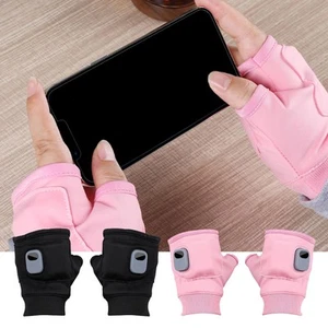 Rechargeable Fingerless Heated Gloves 3 Speed Adjustable USB Charging richly - Picture 1 of 11