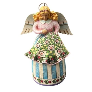 Figura de ángel acolchado Jim Shore Heartwood Creek 9" arte popular 2006 - Imagen 1 de 5